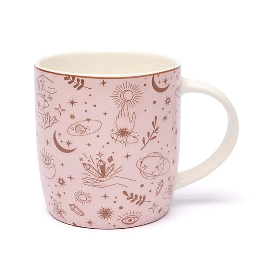 Mystic Symbols | Tea Cup with Infuser | Bone China