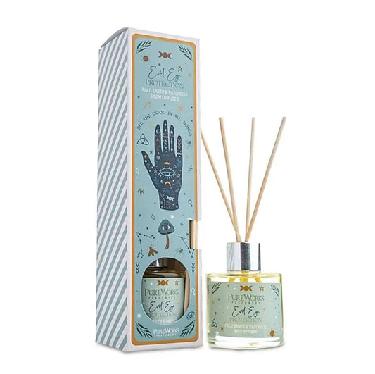 Evil Eye Protection Reed Diffuser | Celestial Magic | 50 ml | Palo Santo & Patchouli