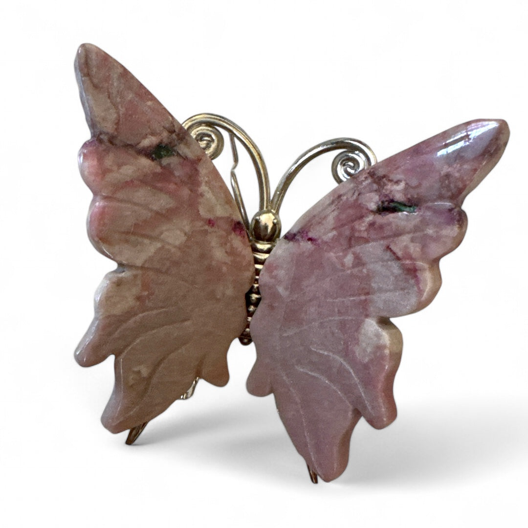 Rhodonite Butterfly Carving (BF25)