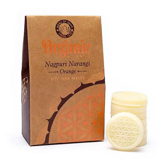 Nagpuri Narangi Orange Wax Melts | Organic Goodness | Soy Wax | Flower of Life