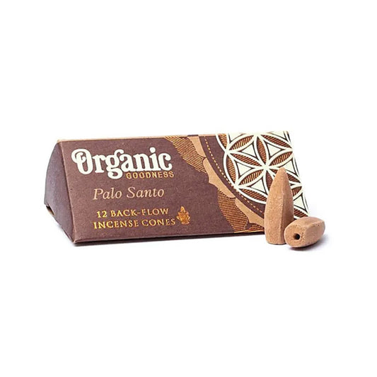 Palo Santo Backflow Cones | Organic Goodness | 12 pcs | Natural Incense